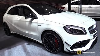 2016 Mercedes AMG A45 4Matic  Exterior and Interior Walkaround  2016 Geneva Motor Show [upl. by Gemina]