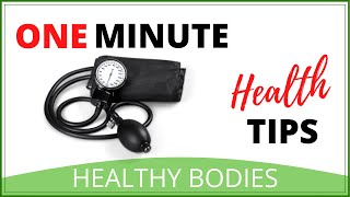 Blood Pressure Readings Explained  One Minute Health Tips [upl. by Scheider]