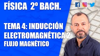 Inducción electromagnética 2  Tema 4  Física 2 Bachillerato  Flujo Magnético [upl. by Ardnikat]