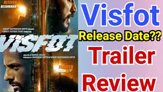 Visfot Trailer Review  Ritesh Deshmukh  Fardeen Khan  Kristal DSouza  Seema Viswas [upl. by Tanny]