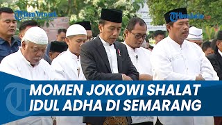 Momen Presiden Jokowi Shalat Idul Adha 1445 Hijriah di Simpang Lima Semarang [upl. by Tremayne315]