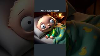 STEWIE SLEEPS WITH MOM AND DAD💀ai funny familyguy [upl. by Nerad]