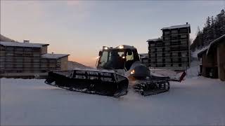 Damage front de neige Col de Rousset 29 décembre 2017  Prinoth Bison [upl. by Roman]