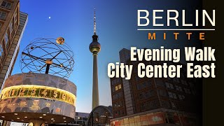 Berlin 🌙 Evening walk from Friedrichstraße to Alexanderplatz  Berlin Walking Tour 2024  4K [upl. by Killion]