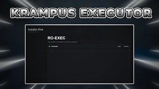 NEW KRAMPUSRO EXEC ROBLOX PC EXECUTOR BYFRON BYPASS [upl. by Yrrok]