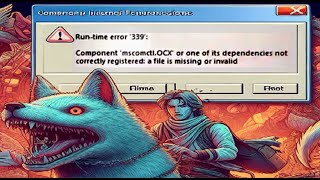 Runtime error 339 Component mscomctlOCX or one of its dependencies notcorrectly registered [upl. by Bonucci454]