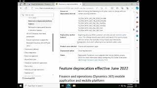 Deprecated feature in dynamics FampO  Nowledge  TrainingPlacement ping me on WhatsApp 916301259232 [upl. by Sola]