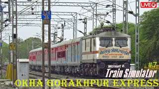 Journey In 15046 Okha Gkp Express  Msts Gameplay  Indian Railways  WRV11 Route [upl. by Eilraep]