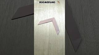 EASY PAPER BOOMERANG 🪃  HOW TO MAKE BOOMERANG WITH PAPER  EASY FOLD [upl. by Cadmann]