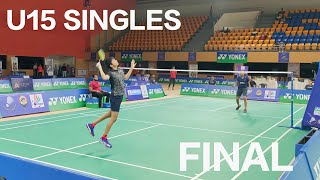 TANVI PATRI VS HITHAISHREE FINAL  YONEXSUNRISE INDIA SUB JUNIOR BADMINTON RANKING TOURNAMENT GOA [upl. by Kelci]