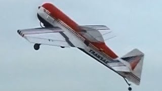 Unstable Flight of RC Plane おっと、大丈夫かな、RC飛行機の不安定飛行 [upl. by Nina927]