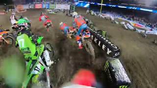 GoPro 2019 Monster Energy Supercross from Anaheim 1 [upl. by Aenitsirhc]