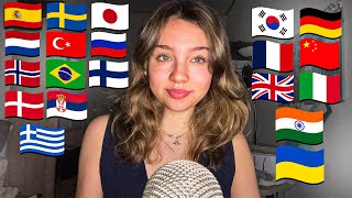 ASMR in 20 Different Languages 🗣️ Find Your Language [upl. by Dianthe]