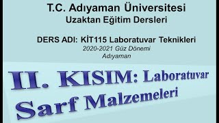 Laboratuvar Sarf Malzemeleri II [upl. by Apilef]