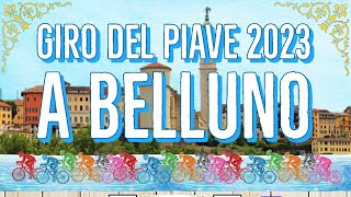 GIRO DEL PIAVE 2023 A BELLUNO  LARRIVO DEI CORRIDORI [upl. by Lexa]