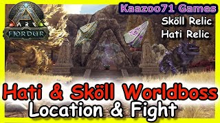 Hati and Sköll Worldboss Location Fjordur Ark 💥amp Relics [upl. by Negah]