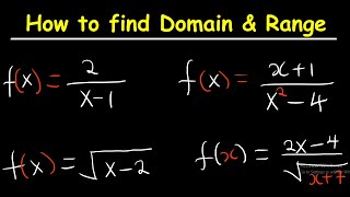 Domain and Range of a Function [upl. by Nuahsed]