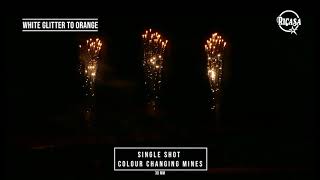 Single Shot Colour Changing Mines 30mm  Ricasa Fireworks [upl. by Lopes]