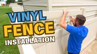 SATISFYING VINYL FENCE FINISH [upl. by Erlinna]