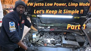 Volkswagen Jetta TDI EGR amp DPF Trouble Low Power  code P2002 P0401amp P240F Part 1 Diag [upl. by Birk]