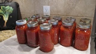 Spaghetti Sauce Canning the Easy Way [upl. by Ahsai]