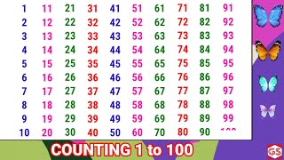 1 to 100 counting  counting 1 to 100  1234 number  ginti  counting 1to100counting ginti [upl. by Brant]