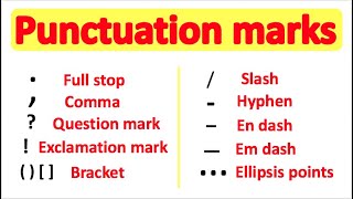 PUNCTUATION 📚  English Grammar  How to use punctuation correctly [upl. by Yoshio]