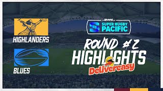 HIGHLANDERS V BLUES  SR ROUND 2 2024  DELIVEREASY HIGHLIGHTS [upl. by Lasyrc]