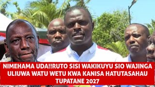 NIMEHAMA UDA  NDINDI NYORO LEAVES UDA RUTO SISI WAKIKUYU SIO WAJINGA ULIPANGA KUTUMALIZA [upl. by Lewan717]