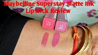 Maybelline Superstay Matte Ink Lipstick Review [upl. by Belayneh870]