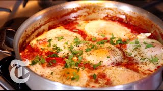 Shakshuka Recipe A Traditional Baked Egg Dish  Melissa Clark  The New York Times [upl. by Aiuqet]