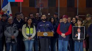 Presidente Gabriel Boric entrega ayudas desde Arauco [upl. by Ettenotna]