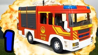 ⭕ PLAYMOBIL Feuerwehr  Brand in der Kita Sonnenschein 1  Pandido TV [upl. by Lauder]