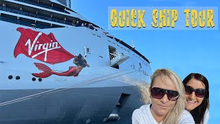 🛳️Virgin Valiant Lady cruise ship tour [upl. by Sholes]