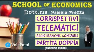 CORRISPETTIVI TELEMATICI REGISTRAZIONE CONTABILE IN PARTITA DOPPIA [upl. by Yelhs]