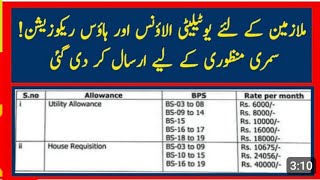 house rent medical and conveyance allowanceutility allowance for govt employees [upl. by Yedarb415]