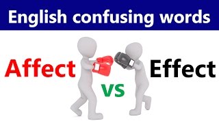 Affect effect tutorial for beginners  Confusing words in English through Hindi Urdu lesson [upl. by Eelytsirk]