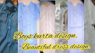 baby boy kurta design 2024new kurta design Hand embraidry amp applic design Dua stitching ideas [upl. by Yemorej]