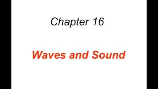 Waves and Sound [upl. by Zaneta]