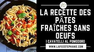 Pâtes fraîches maison et vegan  recette des quotcavatelliquot des Pouilles  La fée Stéphanie [upl. by Zirkle]