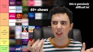 Ranking every reality tv show Ive seen and Ive seen A LOT lol [upl. by Urias]