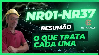 NRs Resumão das Normas Regulamentadoras  Índice da NR1 a NR37 [upl. by Robbie]