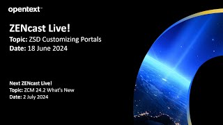 ZENcast Live ZSD Portal Management [upl. by Urbanna]