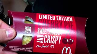 Limited Editon McDonalds Cherry Pie Review [upl. by Tra]