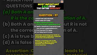 🔬 Most Important Assertion and Reason Questions from Class 10 Biology 🔥 CBSE Board Exam 2024 [upl. by Ayekam]