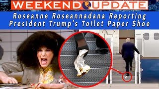 Trumps Toilet Paper Shoe  Roseanne Roseannadana Reporting [upl. by Etneciv877]