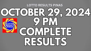 Lotto Result October 29 2024  COMPLETE LOTTO RESULTS  LIVE RESULTS [upl. by Ermin]