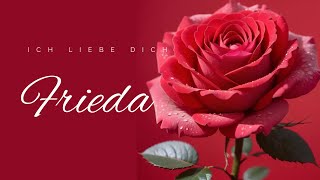 Frieda Ich Liebe Dich  Liebeslied  Valentinstag  German Love Song with Name [upl. by Alludba515]