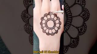 Gol tikki mehndi design simple and easy  tikkimehndi henna shorts [upl. by Ytoc]