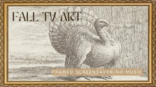 thanksgiving Tv art screensaver framed fall vintage artwork [upl. by Floridia]